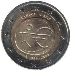 CHYPRE - 2 euros commémorative - 10 ans de l'UEM - 2009