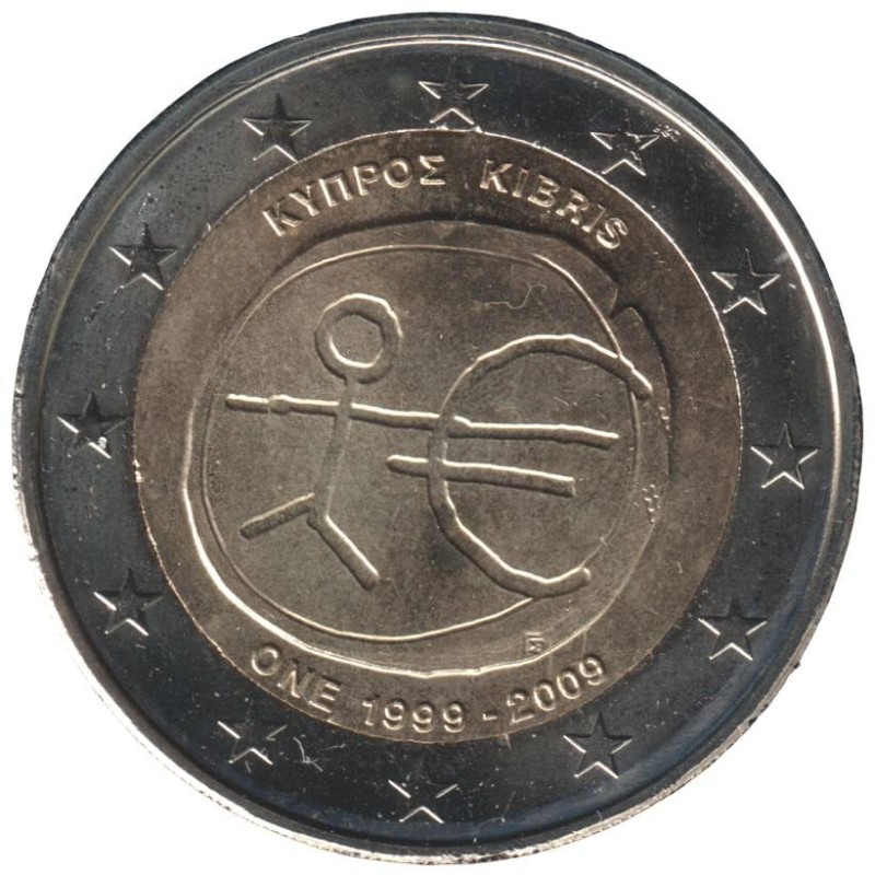 CHYPRE - 2 euros commémorative - 10 ans de l'UEM - 2009 CHYPRE - 2 euros commémorative - 10 ans de l'UEM - 2009