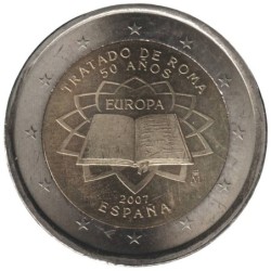 ESPAGNE - 2 euros commémorative - Traité de Rome - 2007