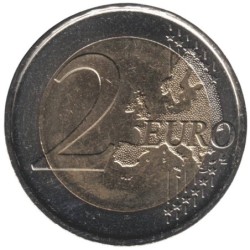 ESPAGNE - 2 euros commémorative - 10 ans de l'UEM - 2009