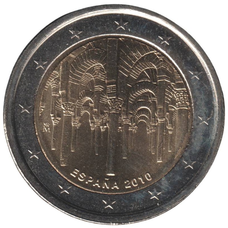 ESPAGNE - 2 euros commémorative - Centre historique de Cordoue - 2010 ESPAGNE - 2 euros commémorative - Centre historique de Cordoue - 2010