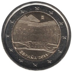 ESPAGNE - 2 euros commémorative - La Cour des Lions de l'Alhambra à Grenade - 2011
