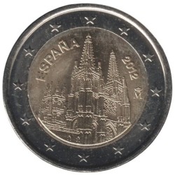 ESPAGNE - 2 euros commémorative - Cathédrale de Burgos - 2012