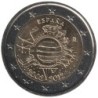 ESPAGNE - 2 euros commémorative - 10 ans de l'Euro - 2012