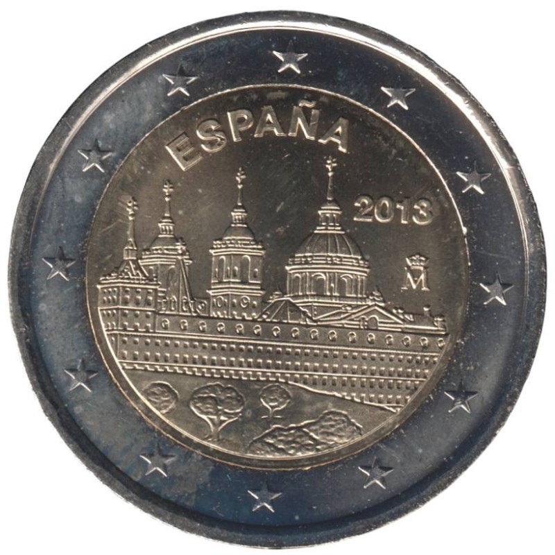 ESPAGNE - 2 euros commémorative - Monastère San Lorenzo de El Escorial - 2013 ESPAGNE - 2 euros commémorative - Monastère San Lorenzo de El Escorial - 2013