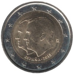 ESPAGNE - 2 euros commémorative - Succession au trône par Felipe VI - 2014