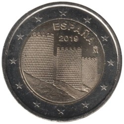 ESPAGNE - 2 euros commémorative - UNESCO - Centre historique d'Ávila - 2019