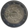 ESTONIE - 2 euros commémorative - 10 ans de l'euro - 2012