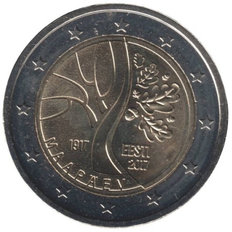 ESTONIE - 2 euros commémorative - Indépendance de l'Estonie - 2017 ESTONIE - 2 euros commémorative - Indépendance de l'Estonie - 2017