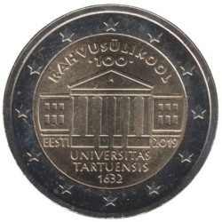 ESTONIE - 2 euros commémorative - 100 ans de l'Université de Tartu - 2019