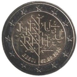 ESTONIE - 2 euros commémorative - Centenaire du Traité de paix de Tartu - 2020