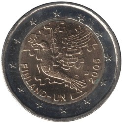 FINLANDE - 2 euros commémorative - 60 ans des Nations Unies - 2005