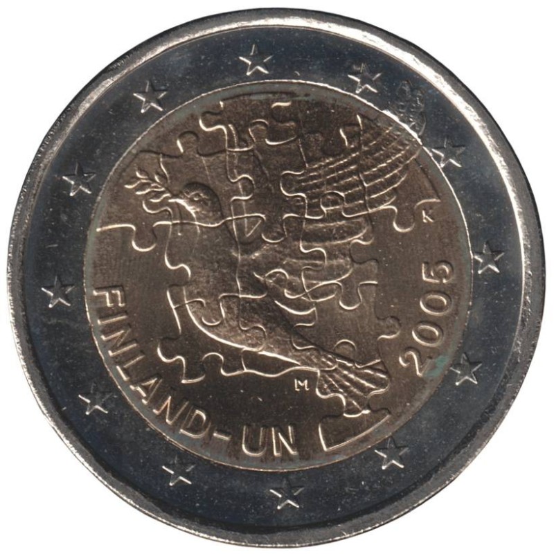 FINLANDE - 2 euros commémorative - 60 ans des Nations Unies - 2005 FINLANDE - 2 euros commémorative - 60 ans des Nations Unies - 2005