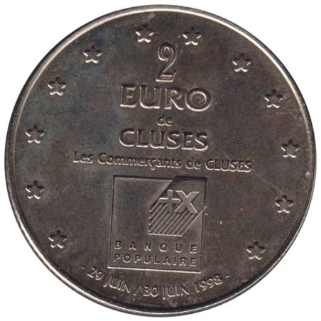 CLUSES - 2 euro des villes - 1998 - Etat : SUP