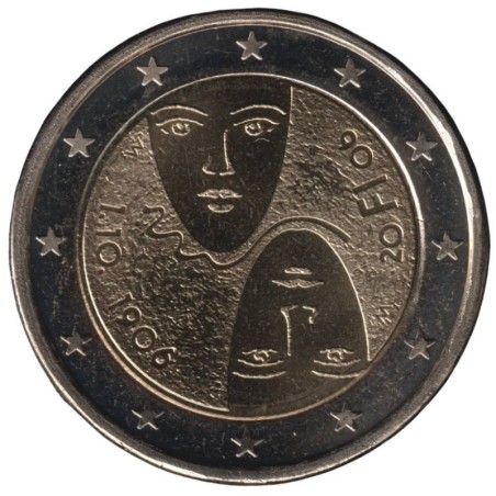 FINLANDE - 2 euros commémorative - 100 ans du suffrage universel - 2006 FINLANDE - 2 euros commémorative - 100 ans du suffrage universel - 2006