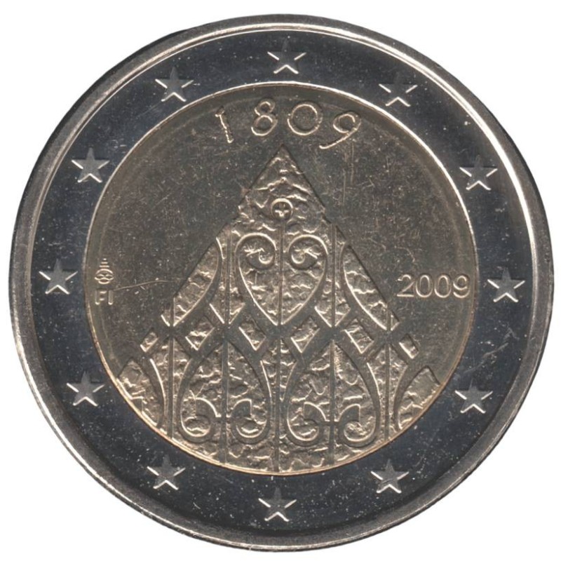 FINLANDE - 2 euros commémorative - 200 ans Autonomie de la Finlande - Diète de Porvoo - 2009 FINLANDE - 2 euros commémorative - 200 ans Autonomie de la Finlande - Diète de Porvoo - 2009