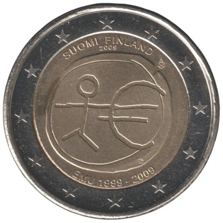 FINLANDE - 2 euros commémorative - 10 ans de l'UEM - 2009 FINLANDE - 2 euros commémorative - 10 ans de l'UEM - 2009