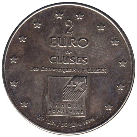 CLUSES - 2 euro des villes - 1998 - Etat : SUP