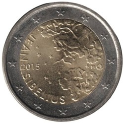 FINLANDE - 2 euros commémorative - Jean Sibelius - 2015