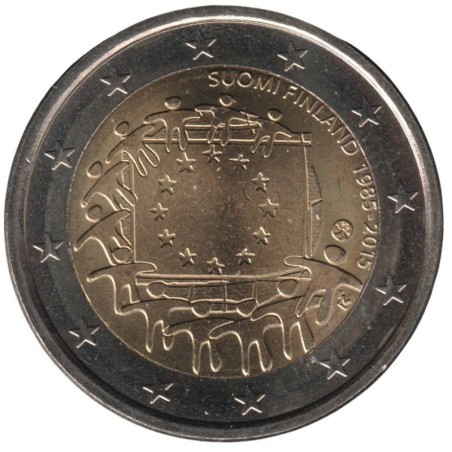 FINLANDE - 2 euros commémorative - 30 ans du Drapeau Européen - 2015 FINLANDE - 2 euros commémorative - 30 ans du Drapeau Européen - 2015