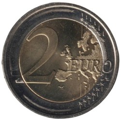 FINLANDE - 2 euros commémorative colorisée - Jean Sibelius - 2015