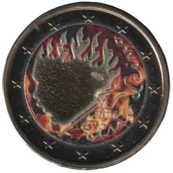 FINLANDE - 2 euros commémorative colorisée - Eino Leino - 2016