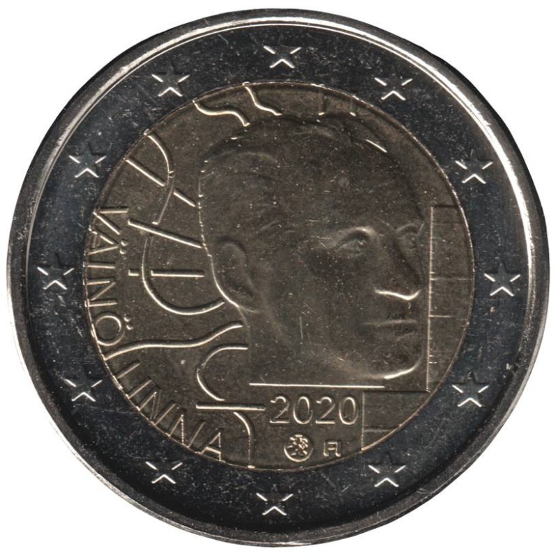 FINLANDE - 2 euros commémorative - Väinö Linna - 2020 FINLANDE - 2 euros commémorative - Väinö Linna - 2020