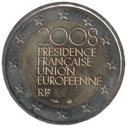 FRANCE - 2 euros commémorative - Présidence française du Conseil de lUE - 2008