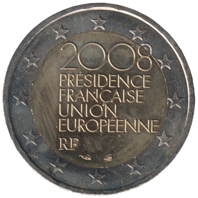 FRANCE - 2 euros commémorative - Présidence française du Conseil de lUE - 2008 FRANCE - 2 euros commémorative - Présidence française du Conseil de lUE - 2008