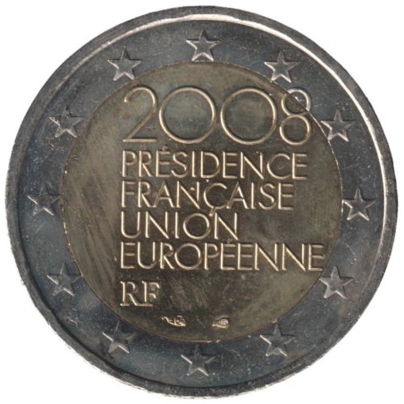 FRANCE - 2 euros commémorative - Présidence française du Conseil de lUE - 2008 FRANCE - 2 euros commémorative - Présidence française du Conseil de lUE - 2008