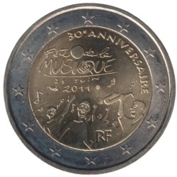 FRANCE - 2 euros commémorative - Fête de la Musique - 2011