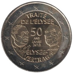 FRANCE - 2 euros commémorative - Traité de l'Elysée - 2013