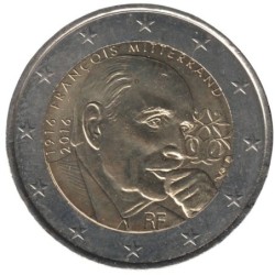 FRANCE - 2 euros commémorative - François Mitterrand - 2016