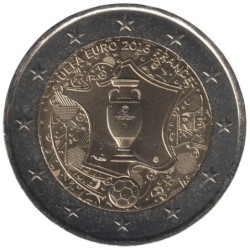 FRANCE - 2 euros commémorative - Championnat UEFA de Football - 2016