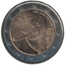 FRANCE - 2 euros commémorative - 25 ans du Ruban Rose - 2017