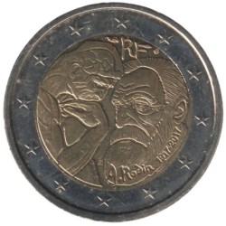 FRANCE - 2 euros commémorative - Auguste Rodin - 2017