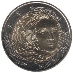 FRANCE - 2 euros commémorative - Simone Veil - 2018