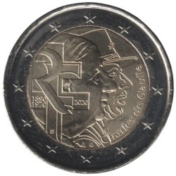 FRANCE - 2 euros commémorative - Charles de Gaulle - 2020