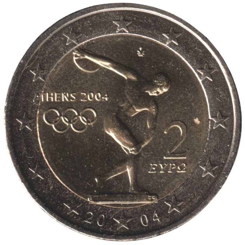 GRECE - 2 euros commémorative - Jeux Olympiques d'Athènes - 2004 GRECE - 2 euros commémorative - Jeux Olympiques d'Athènes - 2004