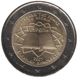 GRECE - 2 euros commémorative - Traité de Rome - 2007