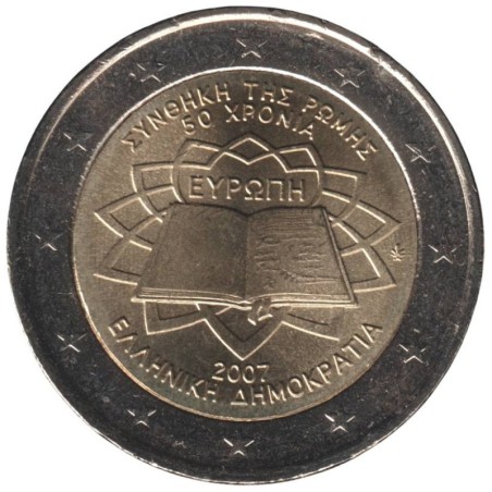 GRECE - 2 euros commémorative - Traité de Rome - 2007 GRECE - 2 euros commémorative - Traité de Rome - 2007