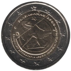 GRECE - 2 euros commémorative - Bataille de Marathon - 2010