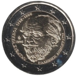 GRECE - 2 euros commémorative - Andreas Kalvos - 2019