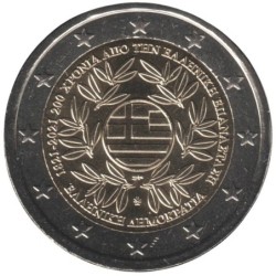 GRECE - 2 euros commémorative - 200 ans de la révolution grecque - 2021