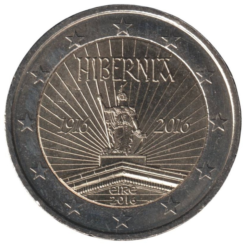 IRLANDE - 2 euros commémorative - 100 ans du soulèvement de Pâques - 2016 IRLANDE - 2 euros commémorative - 100 ans du soulèvement de Pâques - 2016