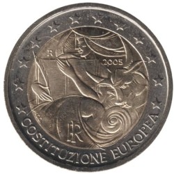 ITALIE - 2 euros commémorative - Signature de la Constitution Européenne - 2005