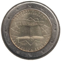ITALIE - 2 euros commémorative - Traité de Rome - 2007