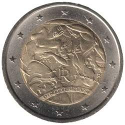 ITALIE - 2 euros commémorative - Droits de l'Homme - 2008