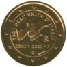 ITALIE - 2 euros commémorative plaquée or - 150 ans de l'unification de l'Italie - 2011