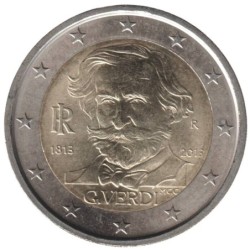 ITALIE - 2 euros commémorative - Giuseppe Verdi - 2013